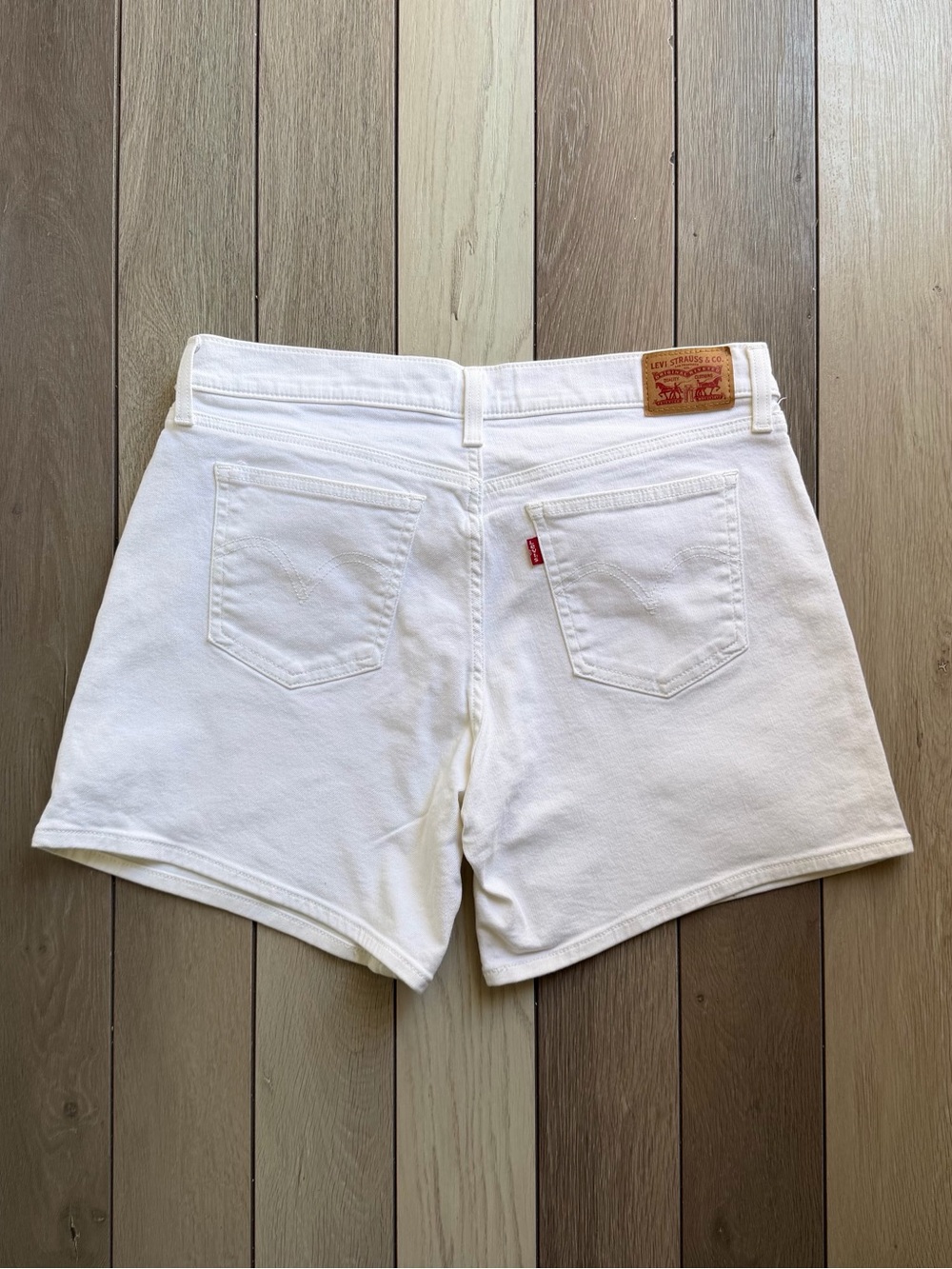 Levi's white denim jean shorts - Women’s